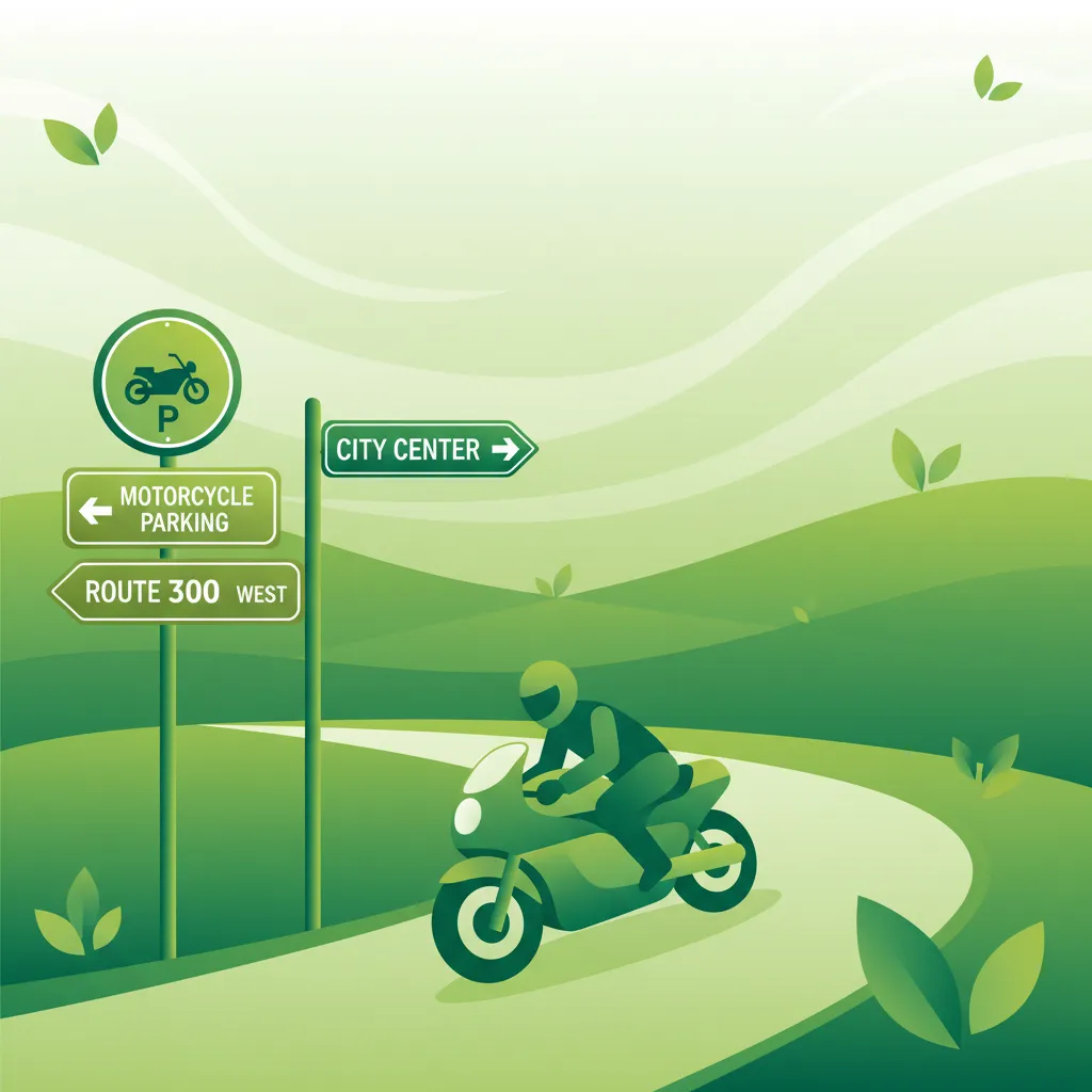 Directional and Informational Signs for Motorcyclists lesson overview image
