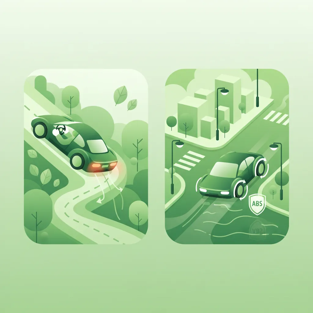 Use of Engine Braking and ABS (if equipped) lesson overview image