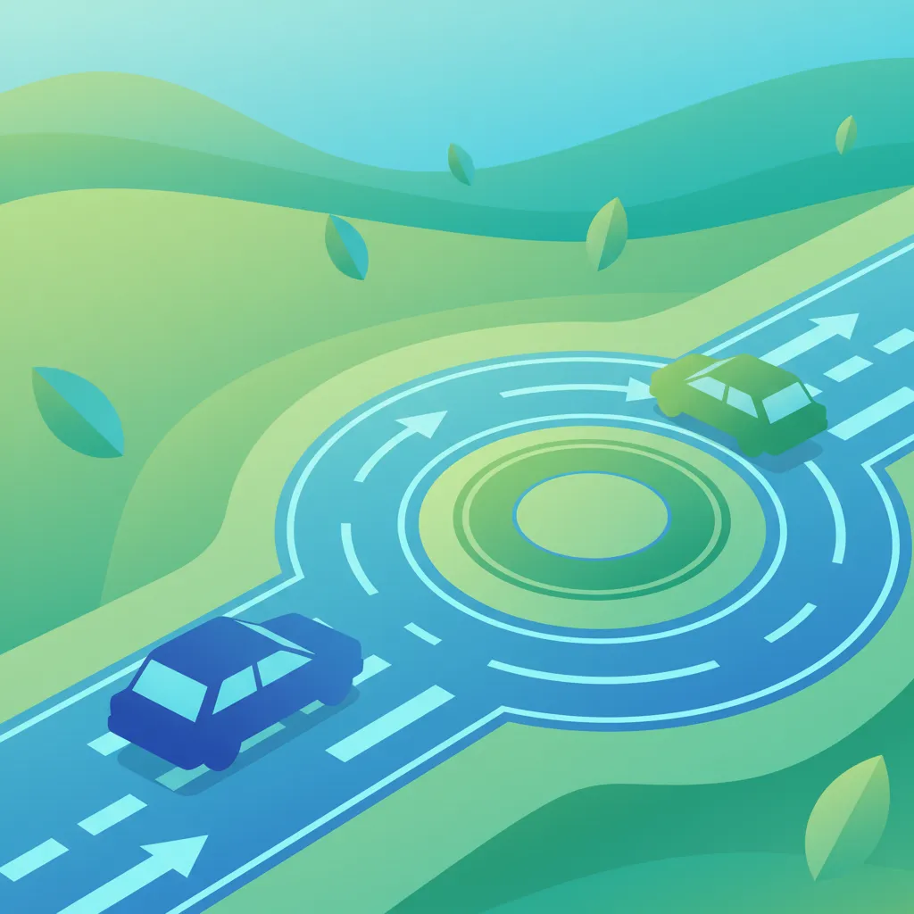 Dutch Driving Theory AM: Roundabouts and Mini‑Roundabouts