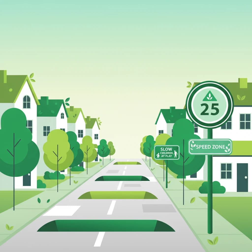 Dutch Driving Theory B: Special Speed Zones