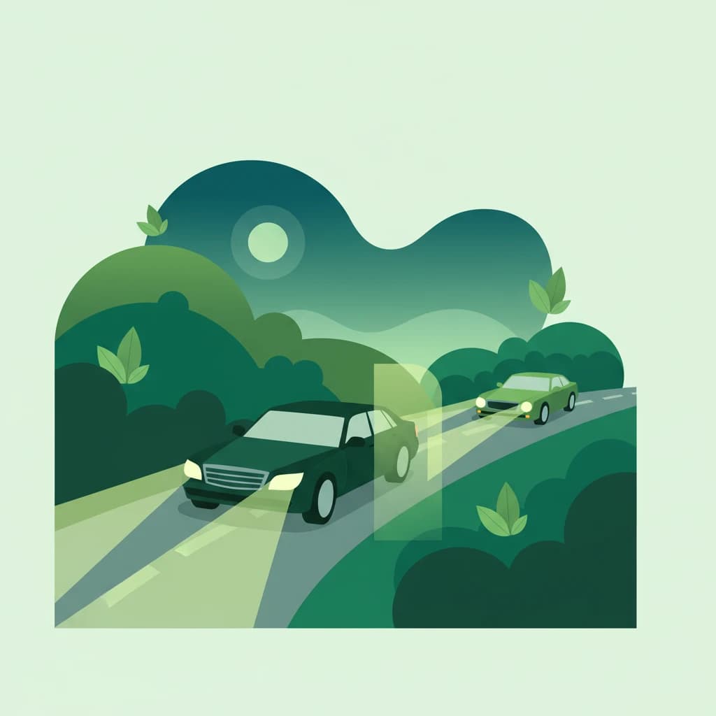 Dutch Driving Theory B: Using Vehicle Lights Correctly