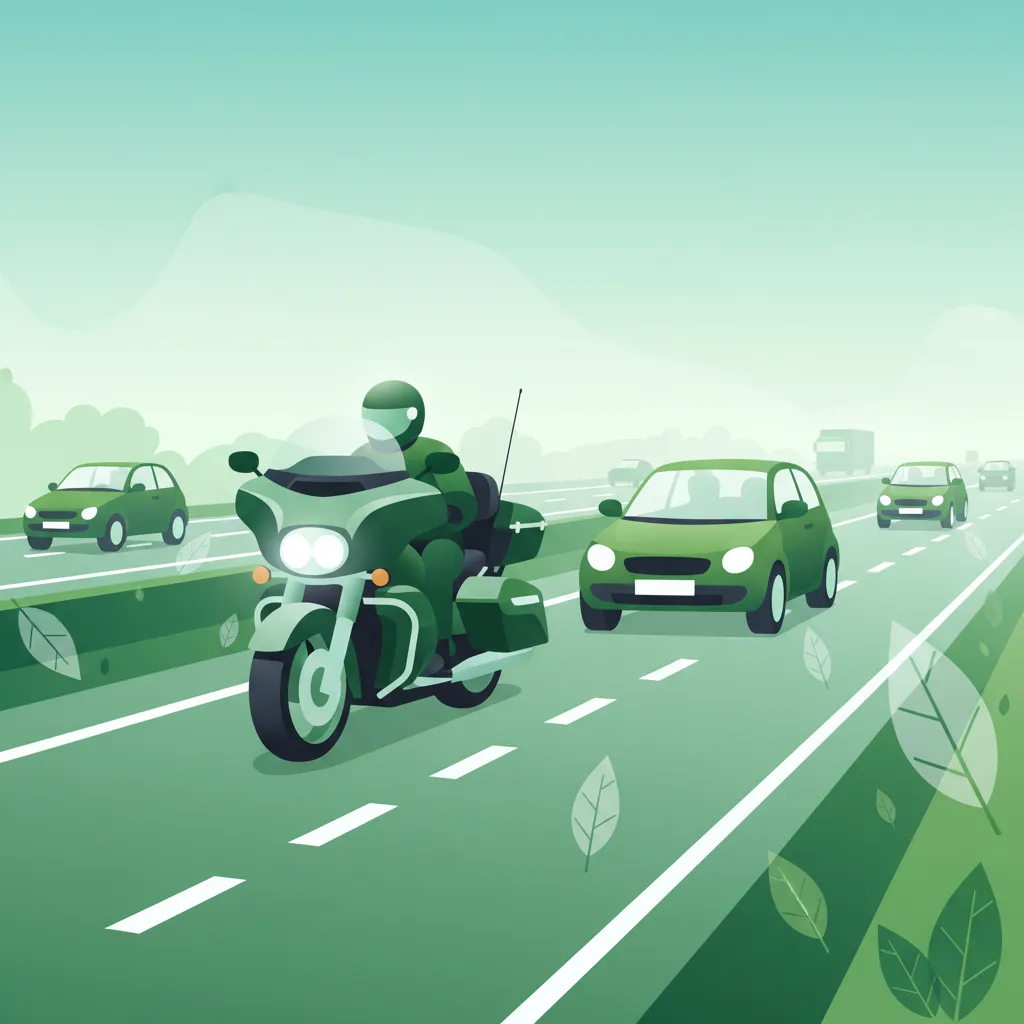 Dutch Motorcycle Theory A: Overtaking on Motorways with Large Motorcycles