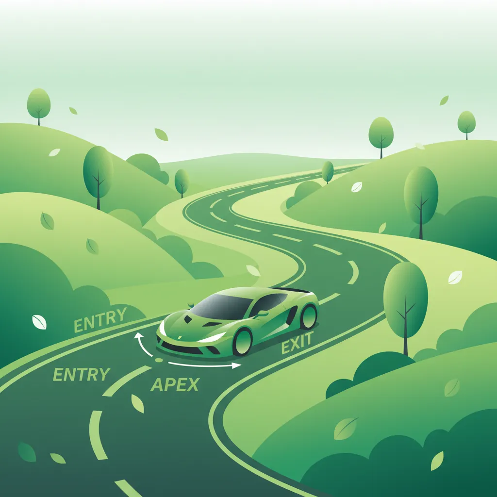 Corner Entry, Apex, and Exit Strategies lesson overview image