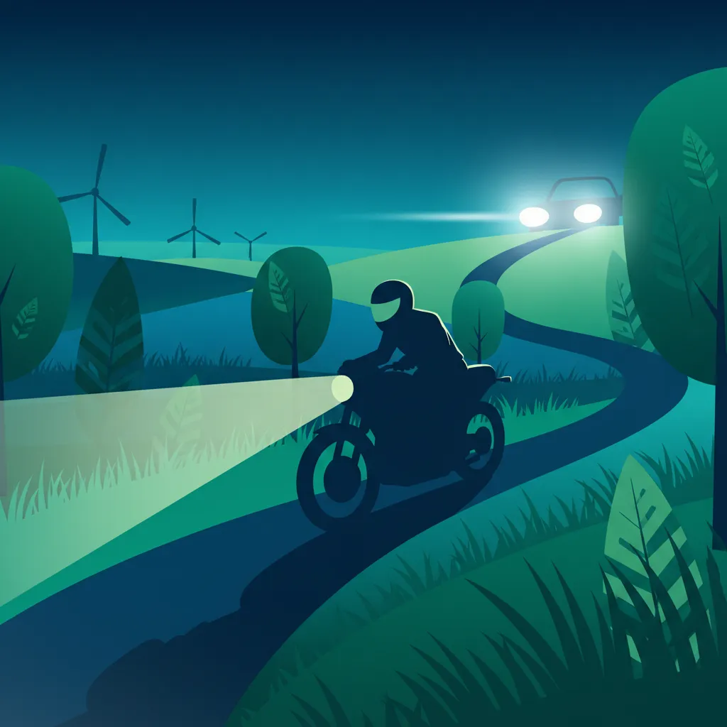 Dutch Motorcycle Night Riding Strategy: Headlights, Distance & Glare Practice