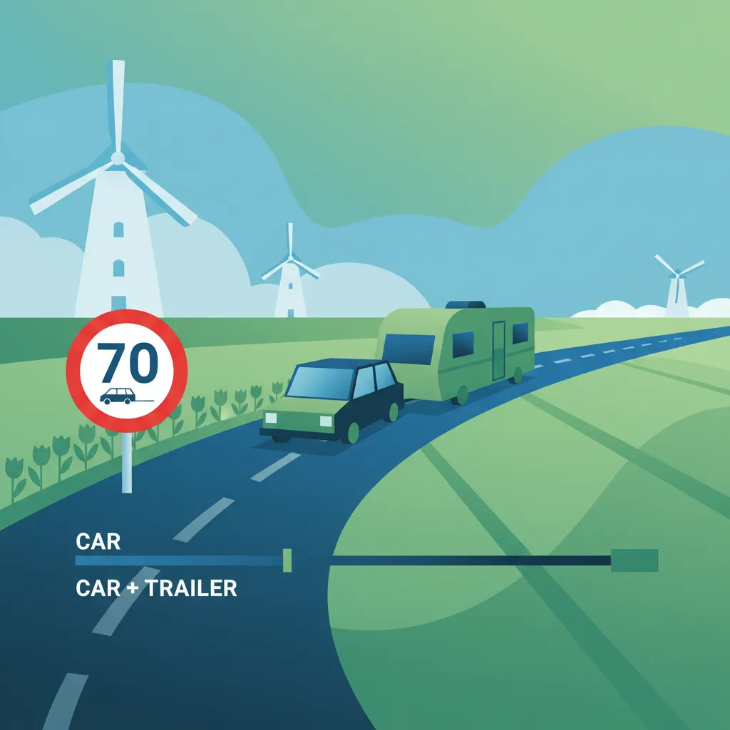 Speed Limits and Braking with Trailers for Dutch Driving Theory