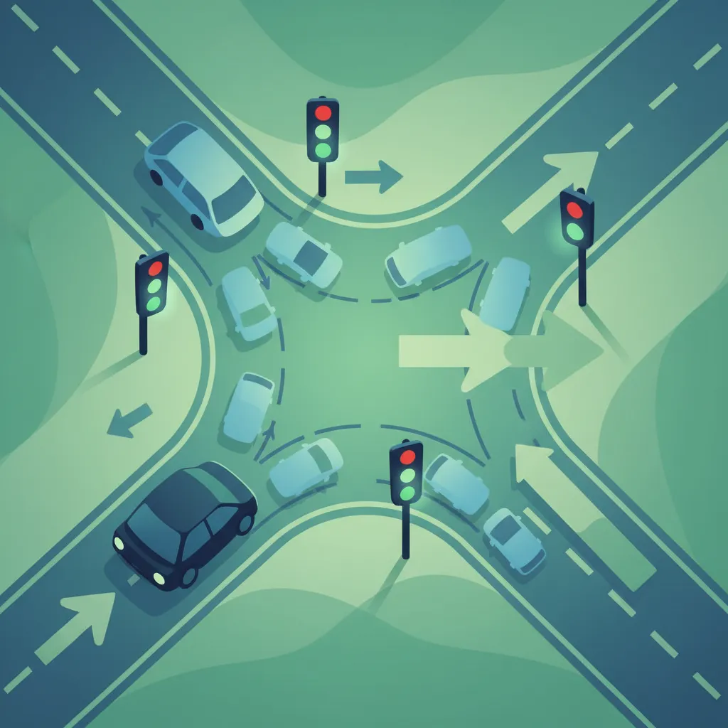 Mastering Left Turn Priority at Dutch Intersections