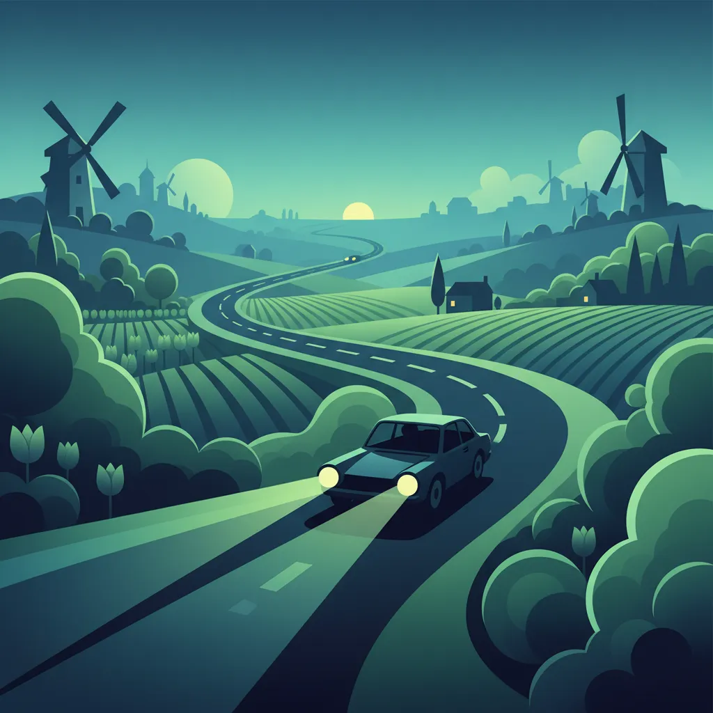 Dutch Driving Theory: Night Driving Visibility and Safe Speed Practice