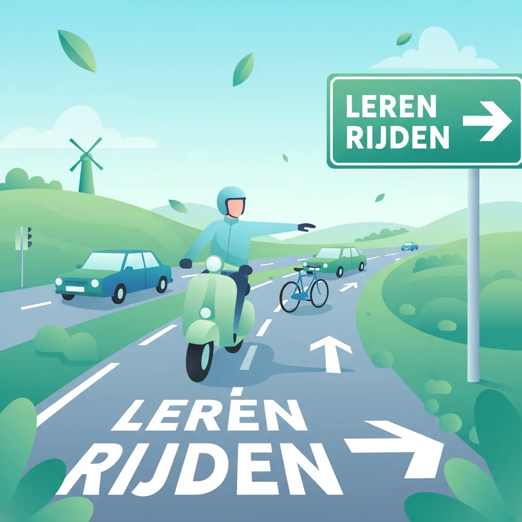 Dutch Moped Road Positioning and Signalling Practice for Your Theory Exam