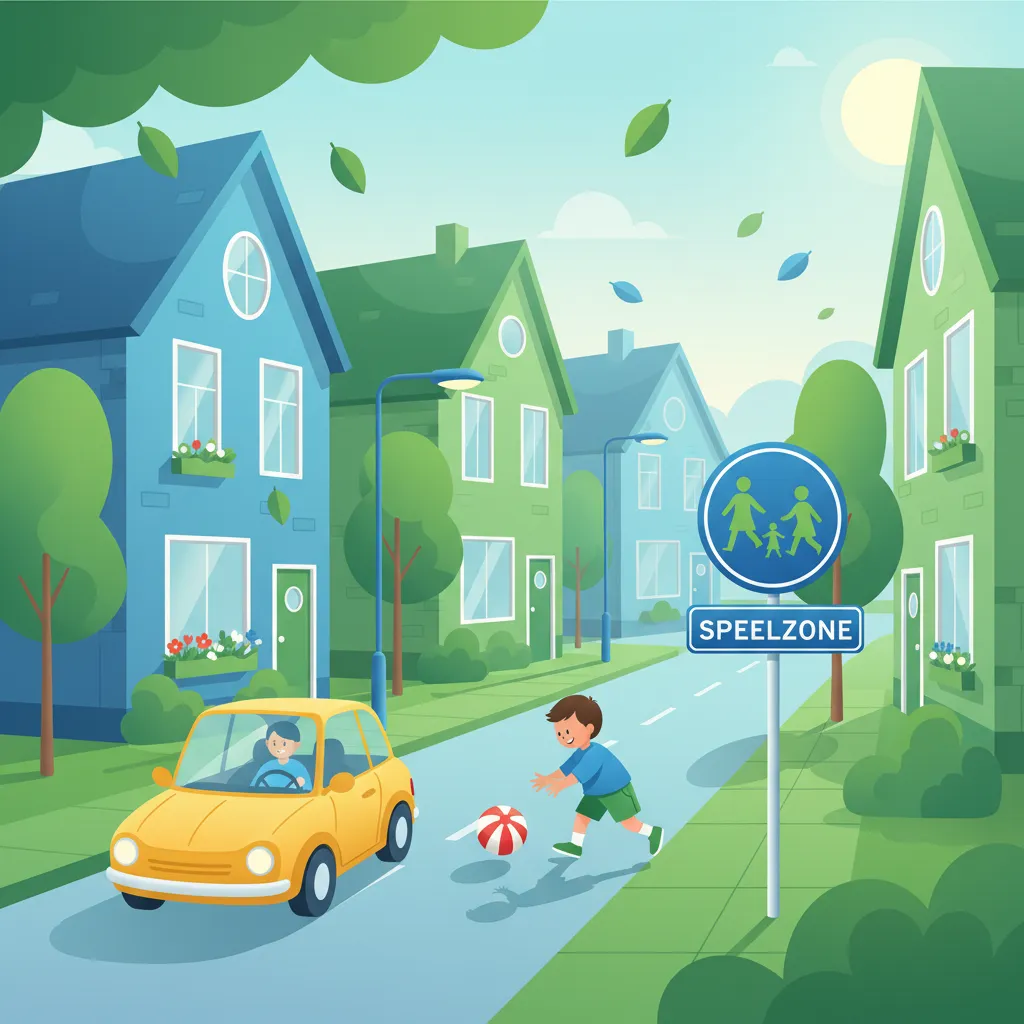 Dutch Residential Area Driving Rules & Playground Zone Safety