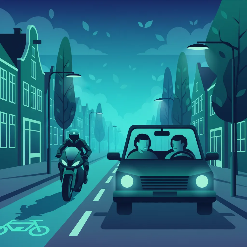 Motorcycle Visibility and Lane Presence in Dutch Traffic