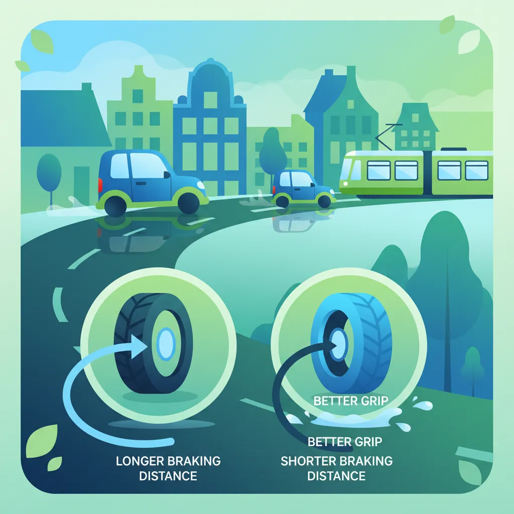 Tire Pressure, Grip, and Braking Performance in Dutch Traffic