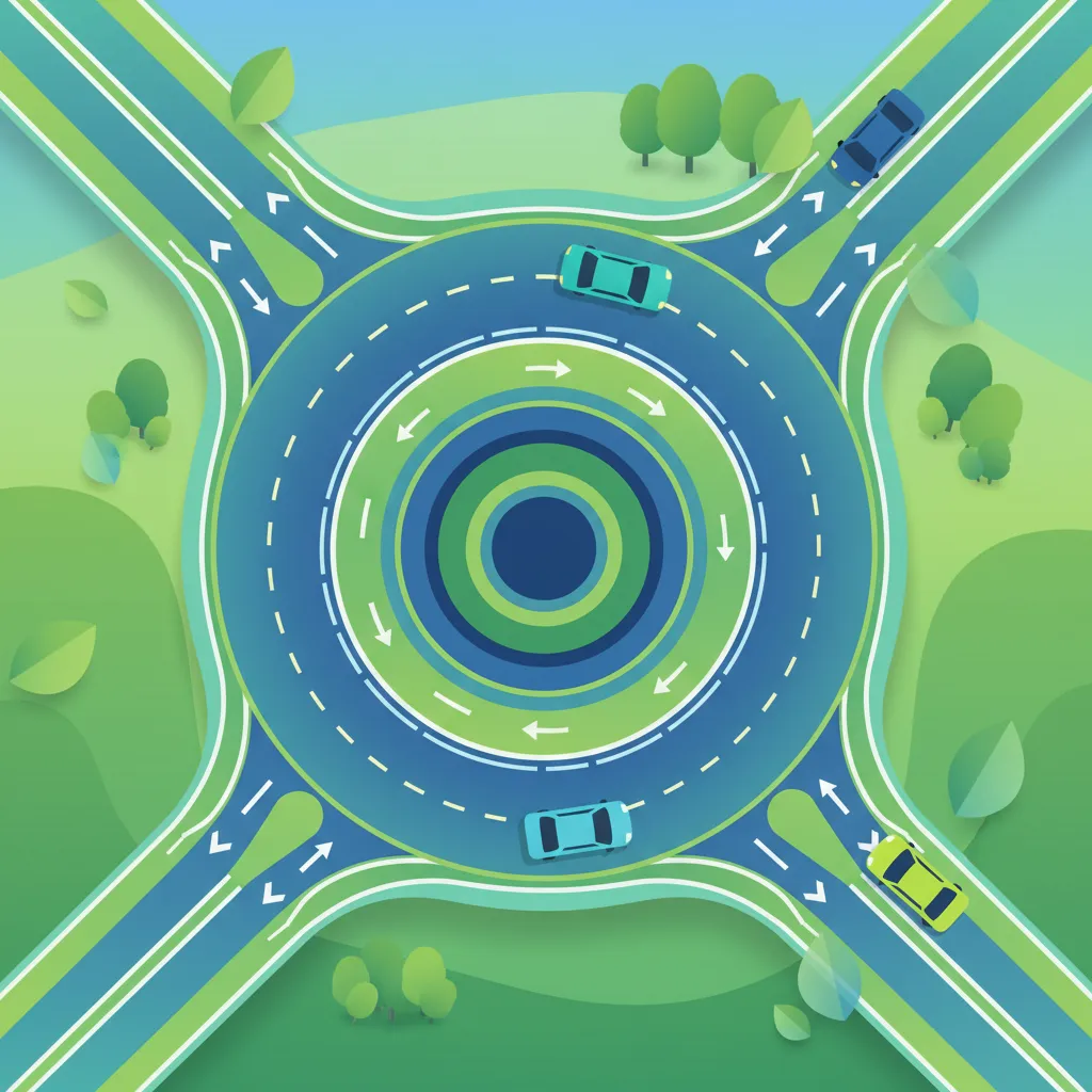 Dutch Turbo Roundabout Rules & Guided Lanes for Your Driving Theory Exam