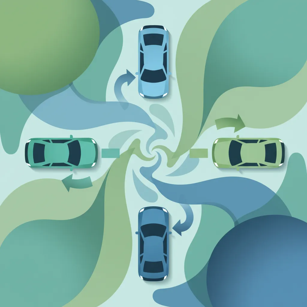 Dutch Four-Way Stop Intersections: Priority Rules & Exam Practice