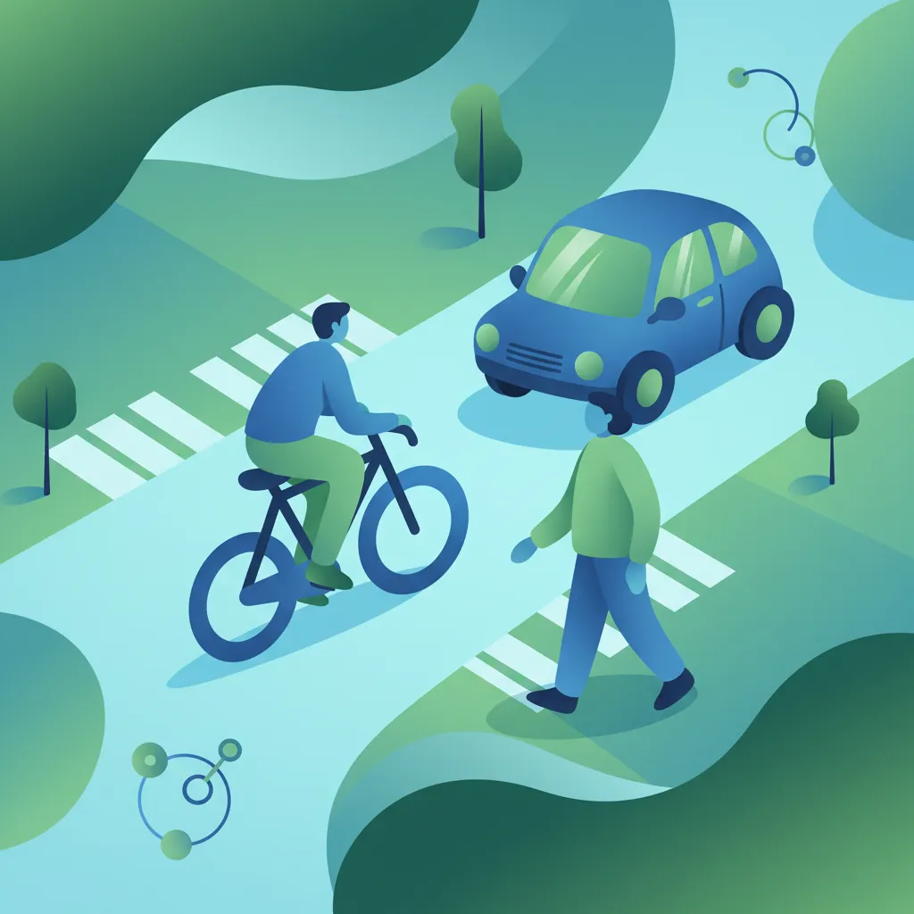 Driving Safely in Shared Urban Spaces for Your Dutch Theory Exam