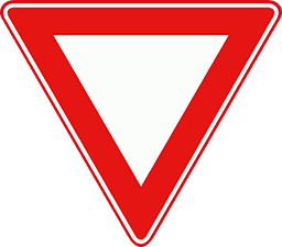 B6 - Give Way road sign