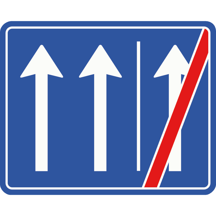 C23-03 - End of Rush-Hour Lane road sign