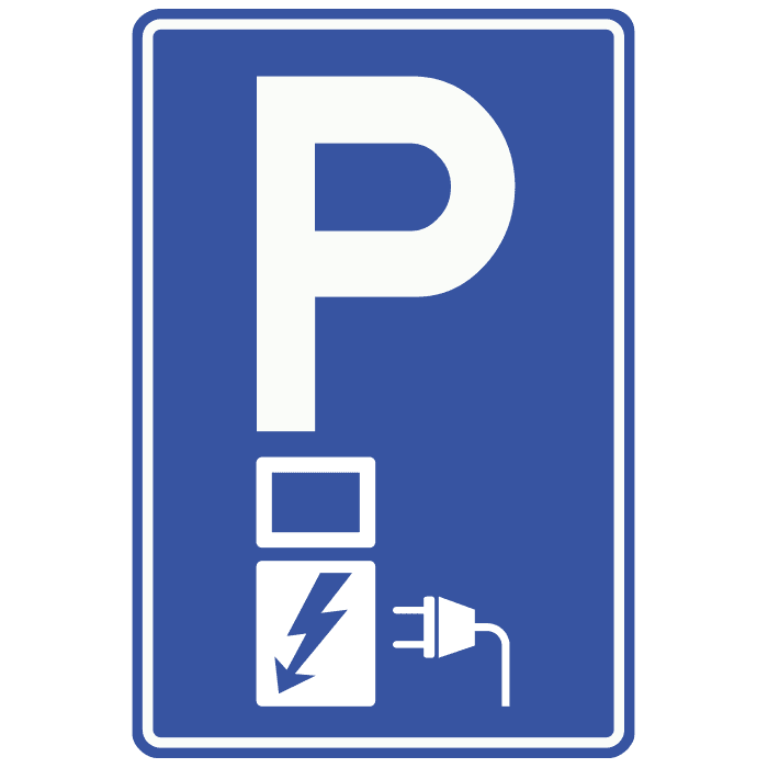 E1000 - Electric Vehicle Charging Only road sign