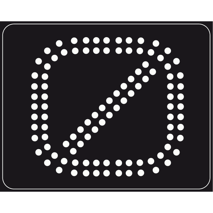 F9 - End of Electronic Prohibitions road sign