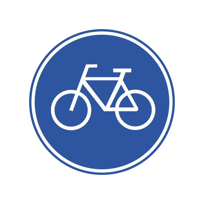G11 - Start of Mandatory Cycle Path road sign