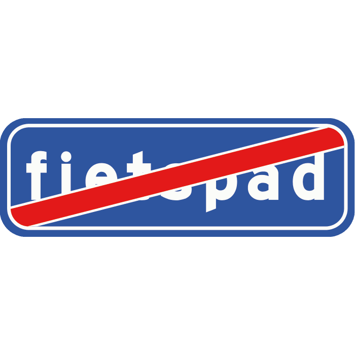 G14 - End of Non-mandatory Cycle Path road sign