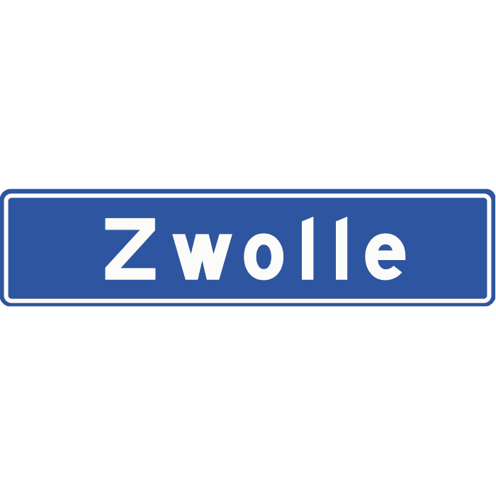 H1 - Begin Built-Up Area road sign