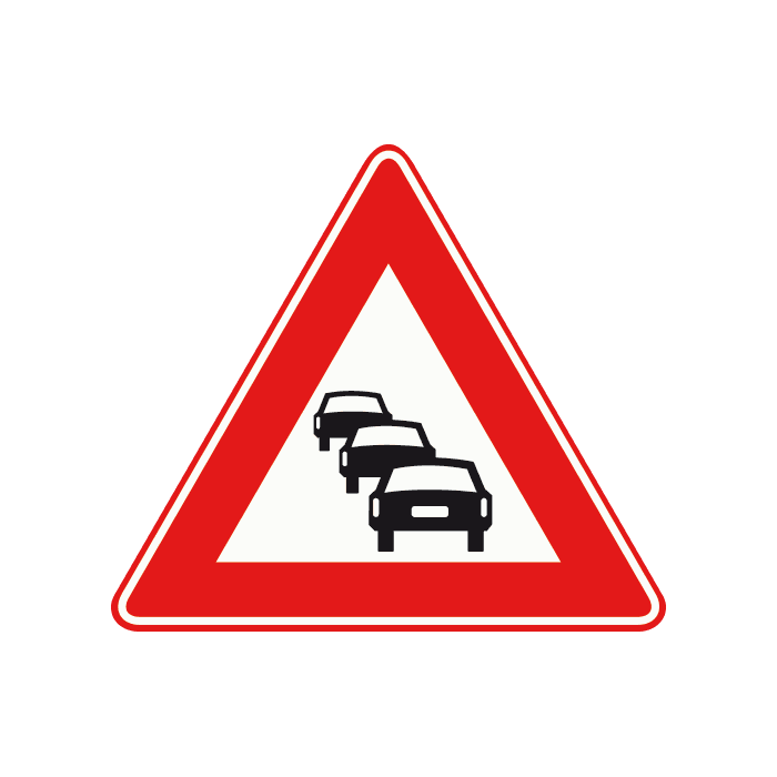 J33 - Possible Traffic Jam road sign