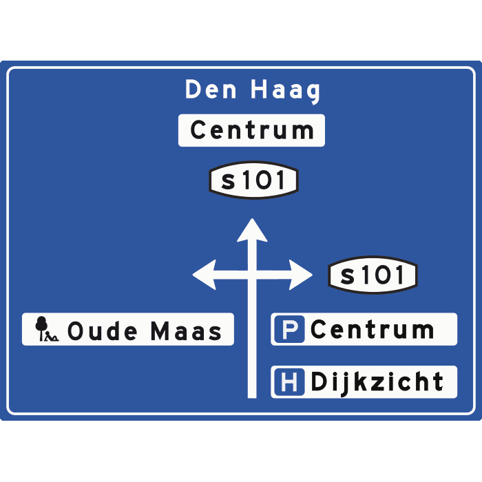 K10 - Advance Warning Panel Within Built-Up Area road sign
