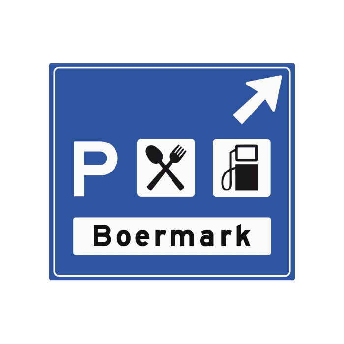 K3 - Motorway Service Area Information road sign