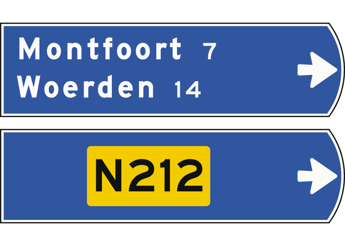 K6 - Information Panels (Non-Motorway) road sign