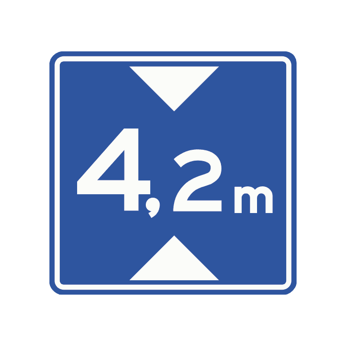 L1 - Underpass Height road sign