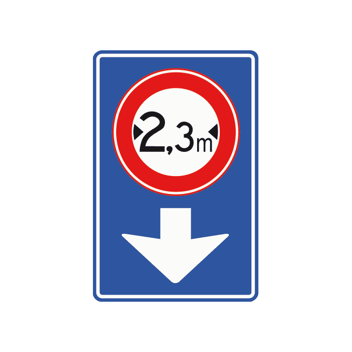 L12 - Information Applies Only to the Lane Indicated road sign