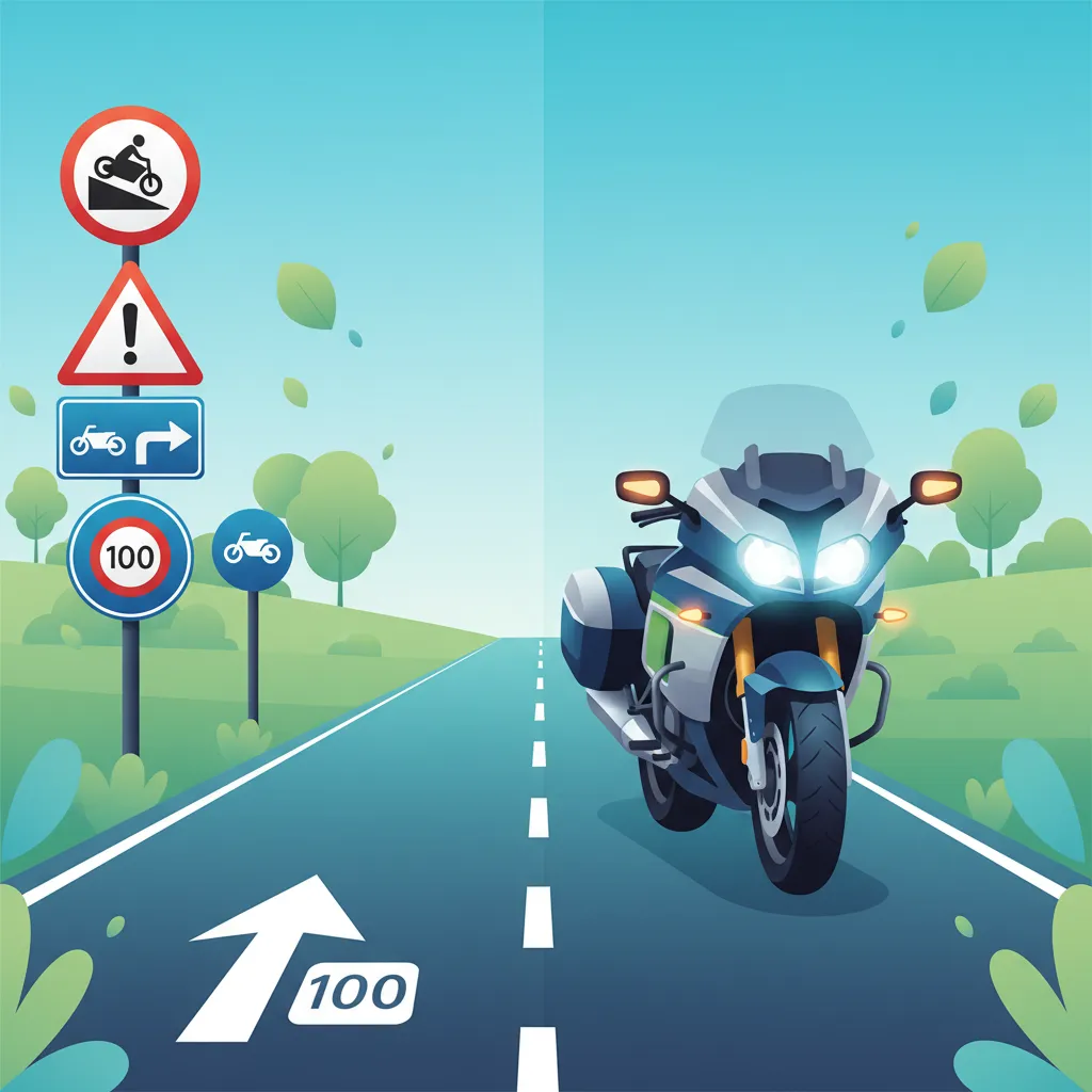 Road Signs and Motorcycle-Specific Indicators