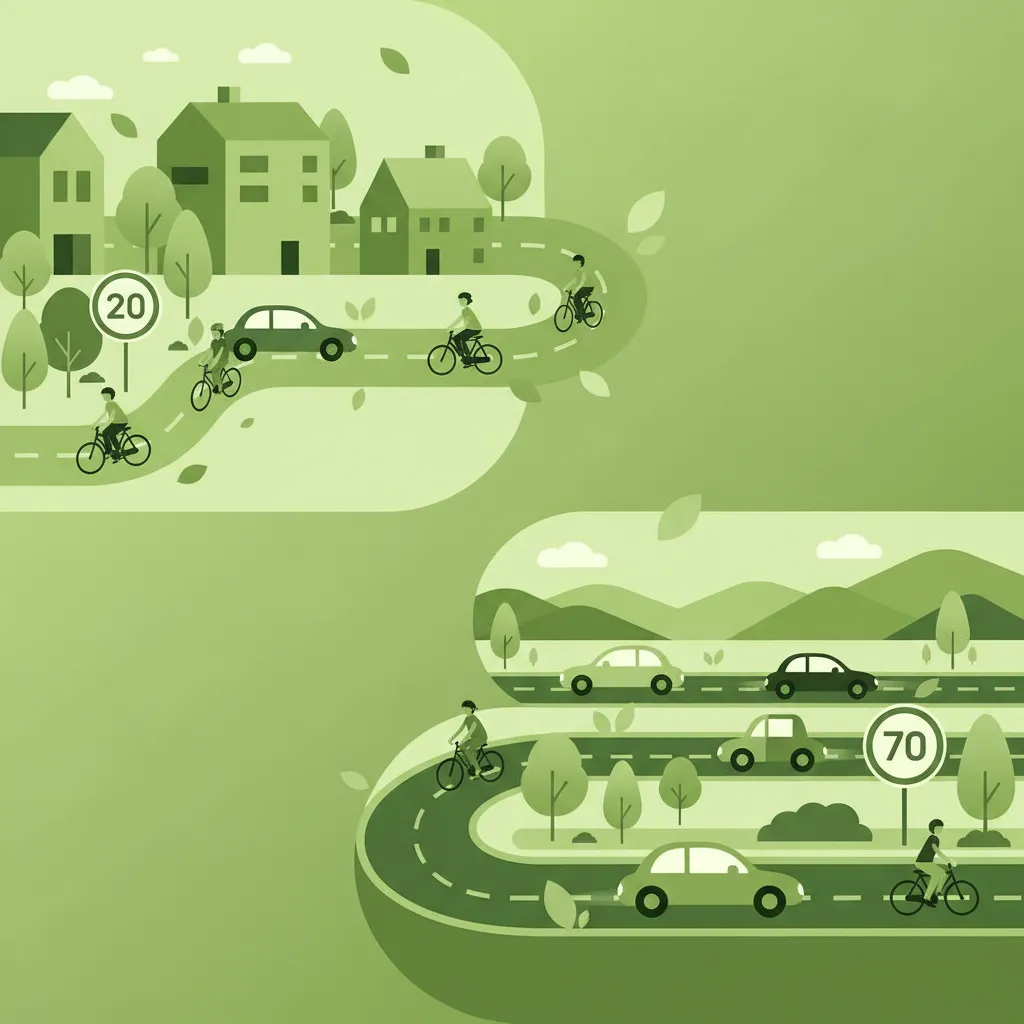 Speed Limits Inside and Outside Built-Up Areas lesson overview image