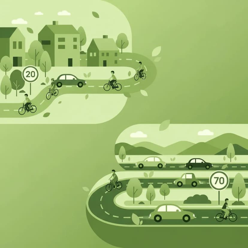 Speed Limits Inside and Outside Built-Up Areas lesson image