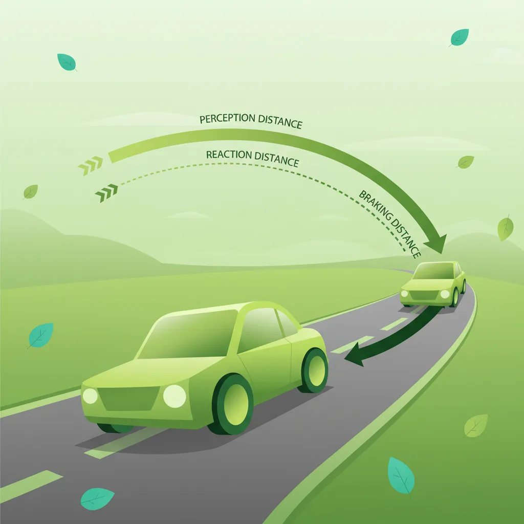 Dutch Motorcycle Theory (A2): Calculating Total Stopping Distance