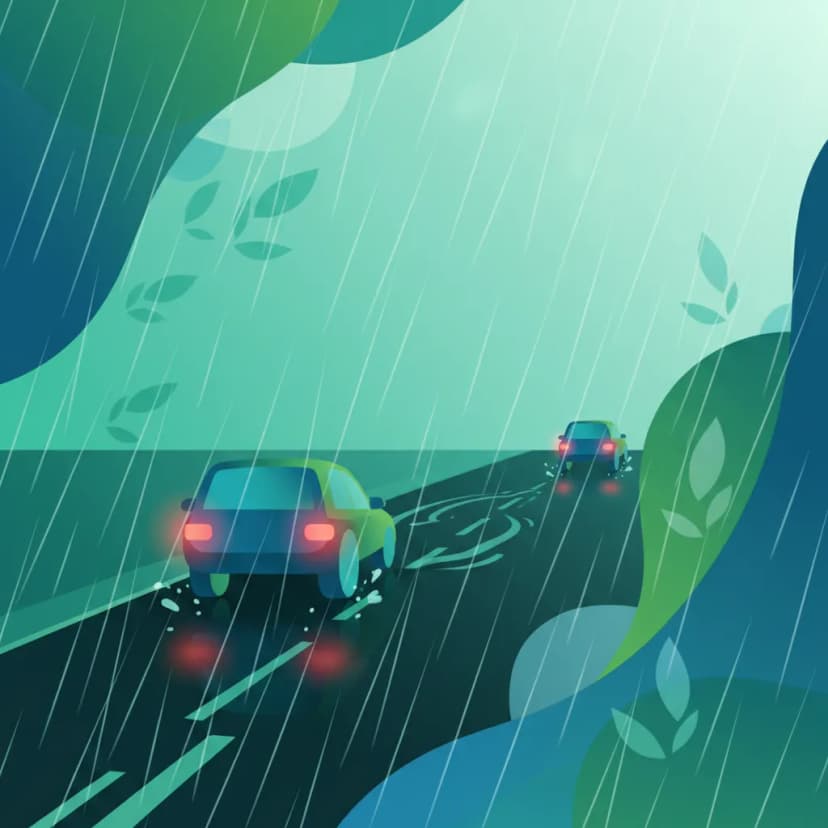 Adjusting Following Distance in Adverse Conditions driving theory lesson