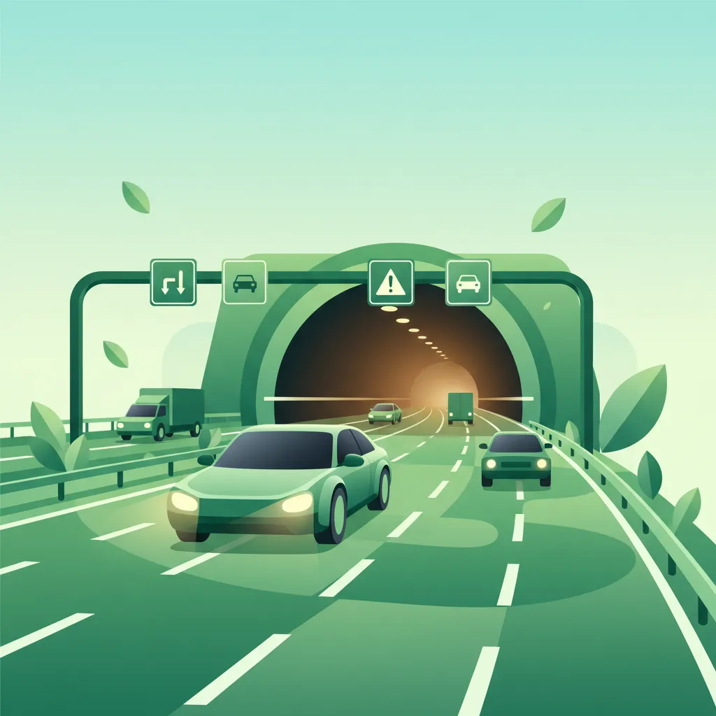 Hazard Identification on Highways and Tunnels driving theory lesson