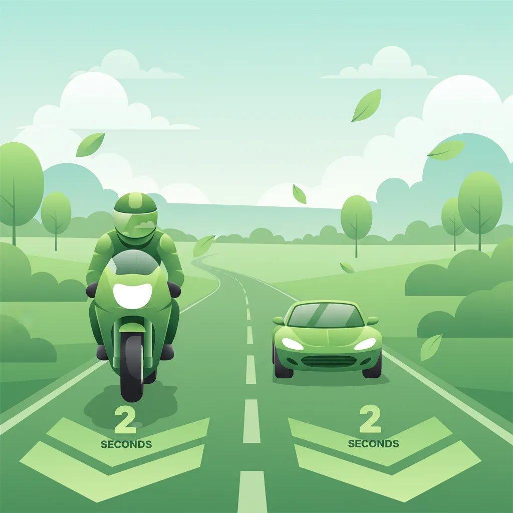 Dutch Motorcycle Theory (A2): The Two-Second Rule and Its Application for Motorcycles