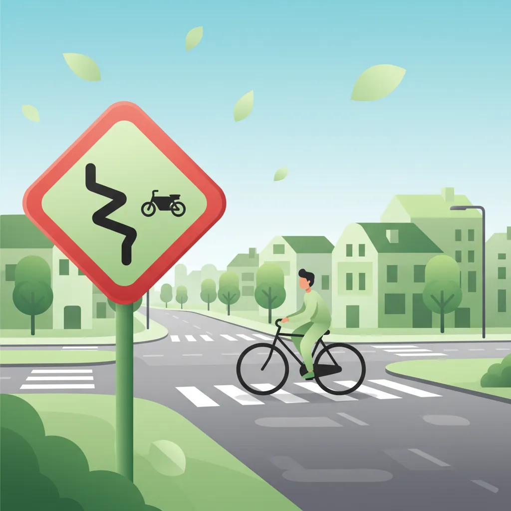Dutch Driving Theory AM: Warning Signs Relevant to Two‑Wheelers