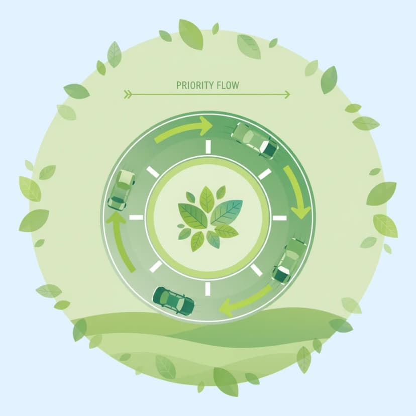 Roundabout Priorities lesson image