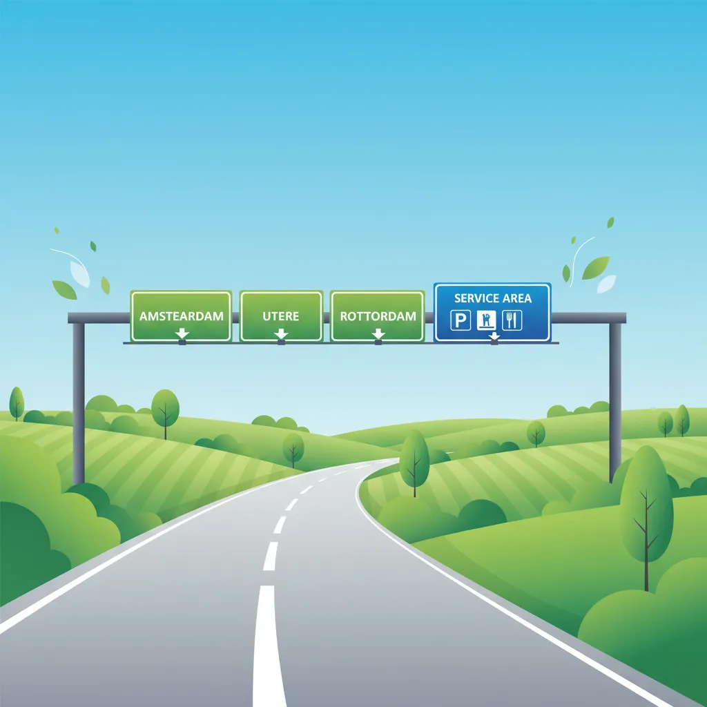 Dutch Driving Theory AM: Information Signs and Directional Indicators