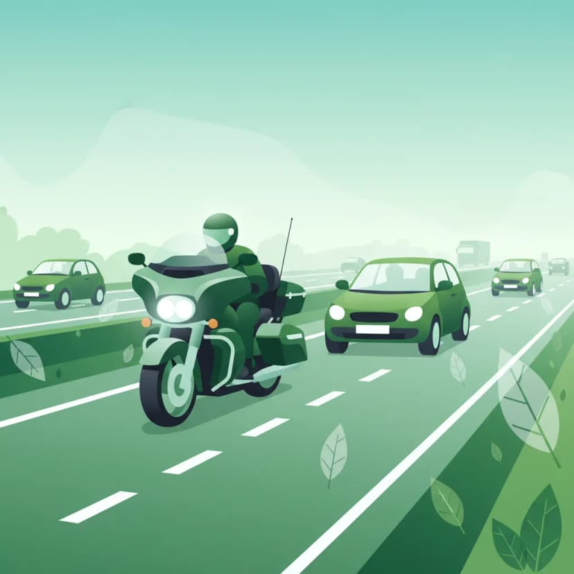 Overtaking on Motorways with Large Motorcycles driving theory lesson