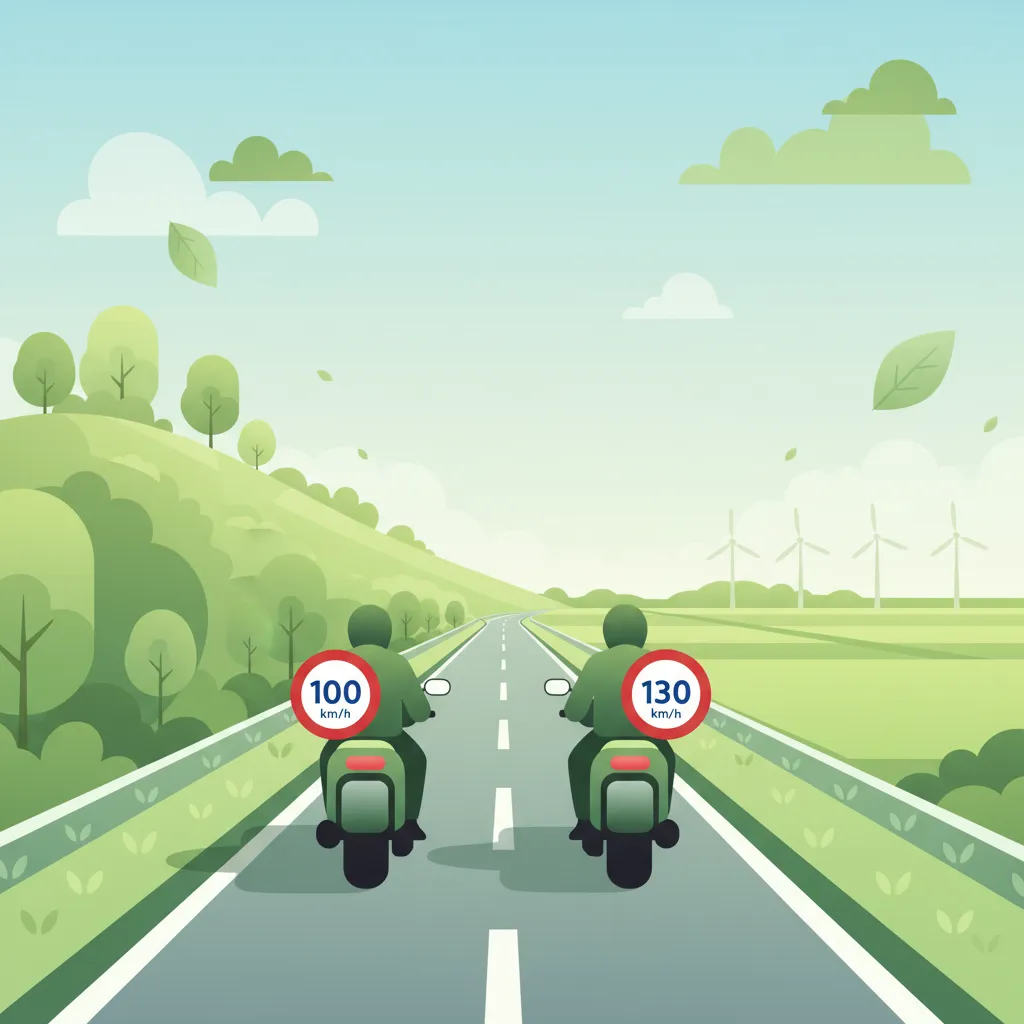 National Speed Limits for Motorcycles (max. snelheden) driving theory lesson