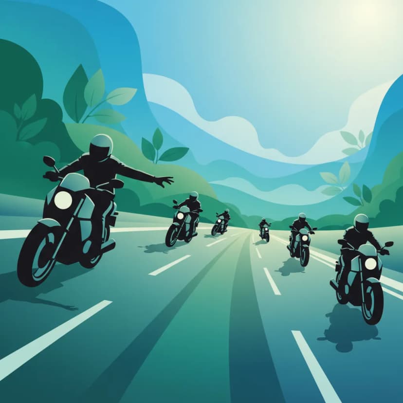 Group Riding: Formations, Signals, and Etiquette driving theory lesson