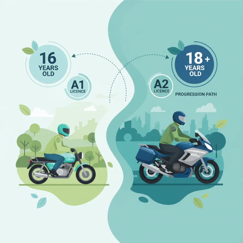 Dutch Motorcycle A1 to A2 Licence Progression